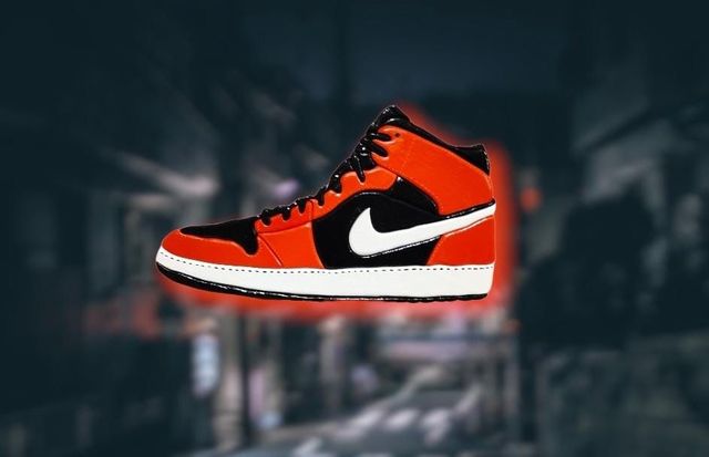 Air Jordan 1 hecha a mano en madera