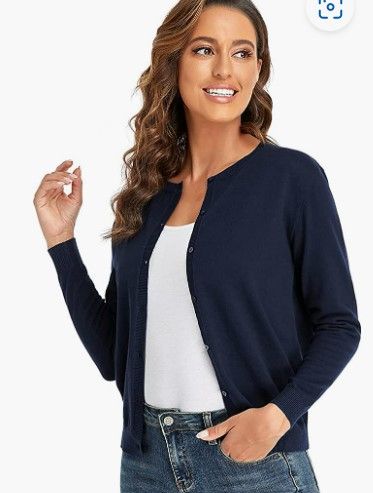 Cardigan para Mujer Cuello Redondo