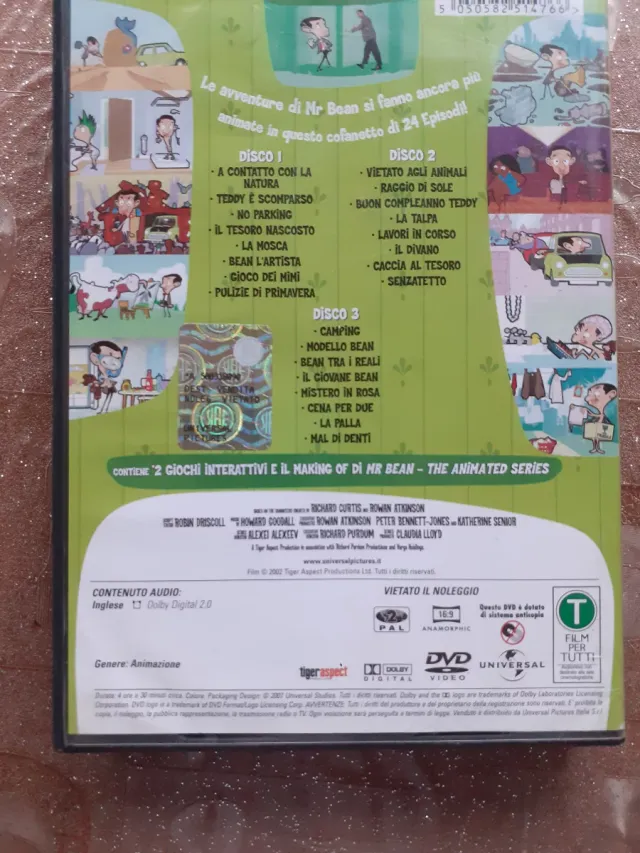 Dvd Shrek 2 hello spank, mr Bean