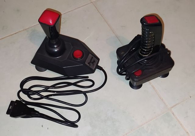 LOTE DE 2 JOYSTICK RETRO VINTAGE JUGAR EN EL PC