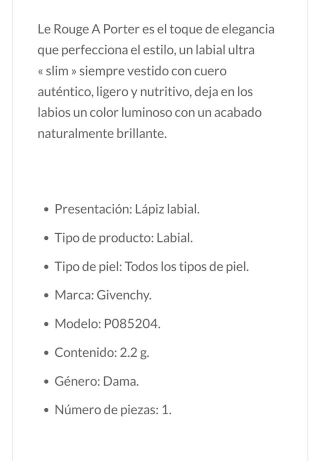 Pintalabios Givenchy