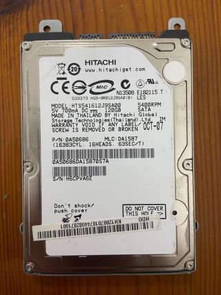 Disco duro 120GB