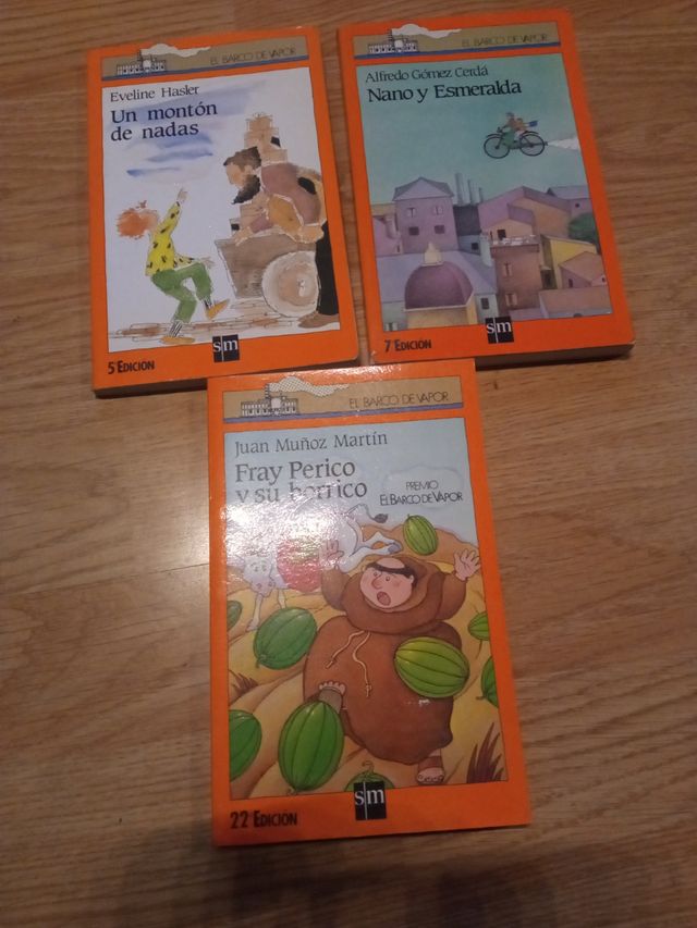 Lote 5 libros El Barco de Vapor.