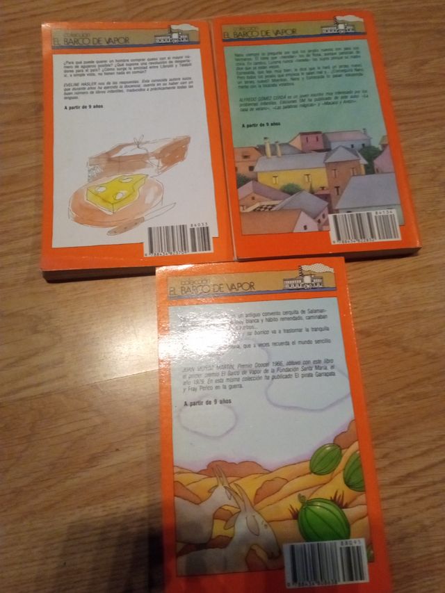 Lote 5 libros El Barco de Vapor.