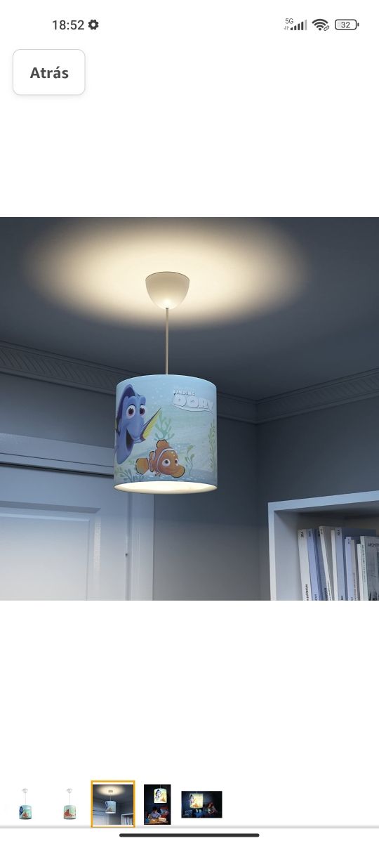 lámpara techo infantil