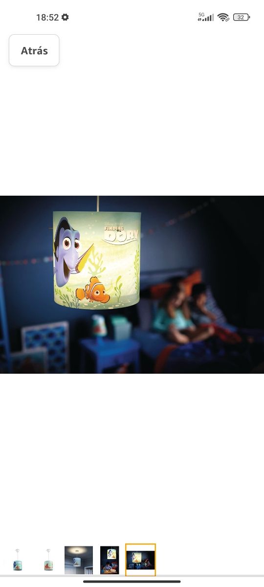 lámpara techo infantil