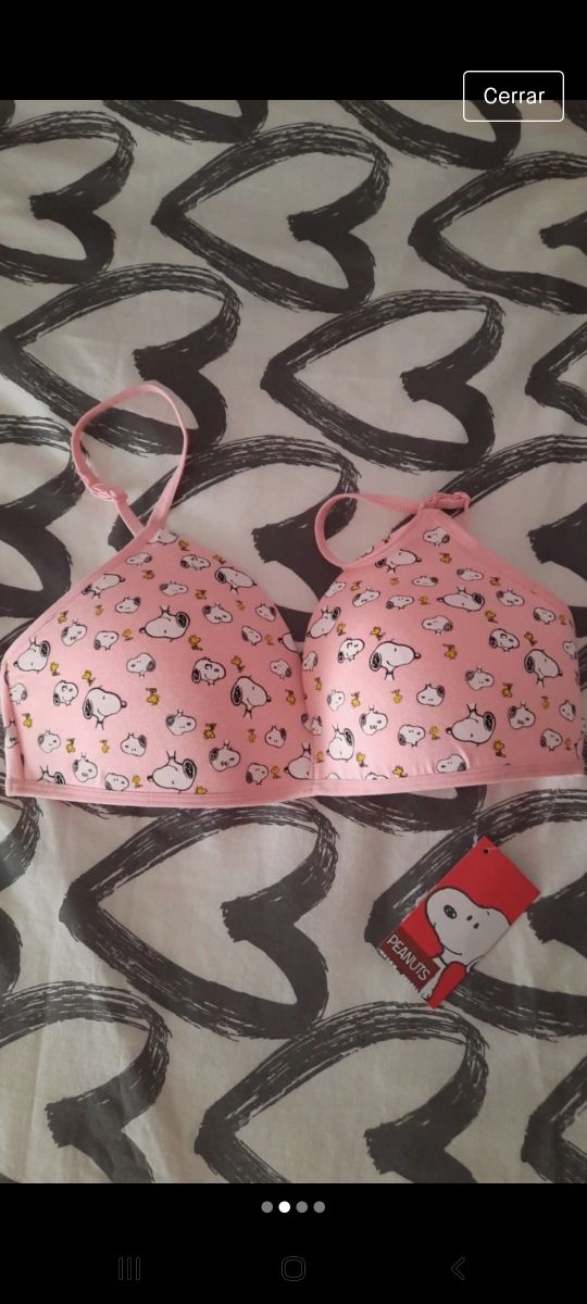 Sujetador nuevo Snoopy