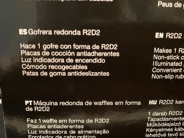 Gofrera Star Wars R2-D2