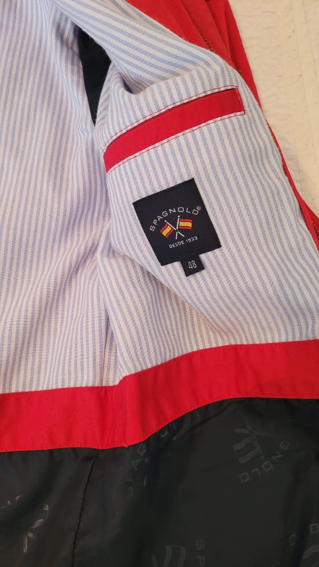 chaqueta roja talla L spagnolo