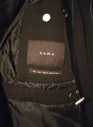 Abrigo largo Zara