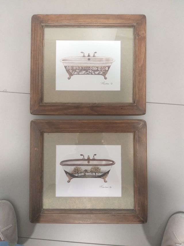 Cuadros bañeras 40x35cm