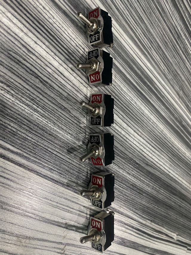 6 interruptores racing tipo aviación