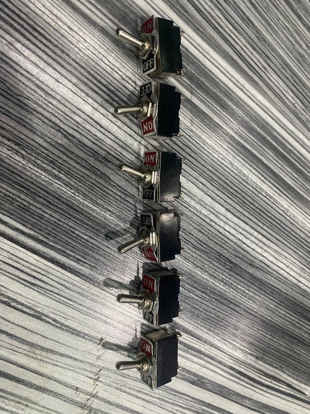 6 interruptores racing tipo aviación