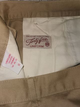 Uniform Fortfive pantalone uomo beige vintage tg 5