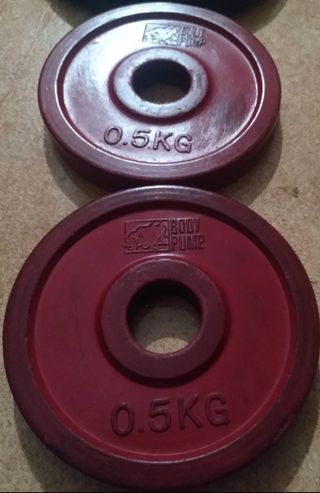 PESAS DISCOS BODYPUMP CAUCHO ASAS 25MM