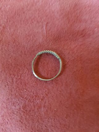 Muy antiguo anillo plata 925 hecho mano tipo soga
