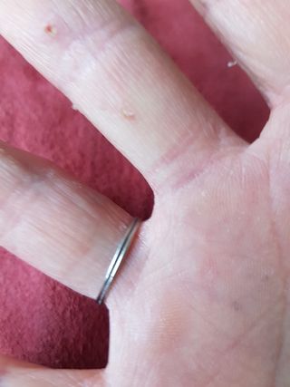 Muy antiguo anillo plata 925 hecho mano tipo soga