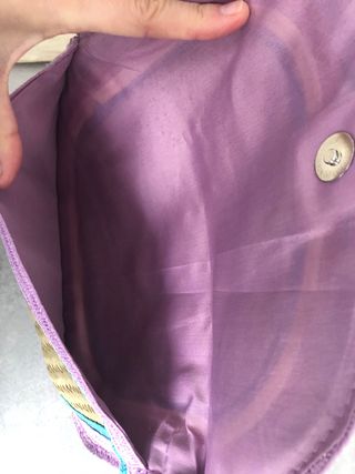 Bolso de paja colores.