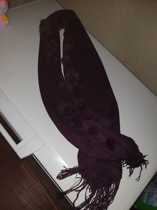 sciarpa con pompom