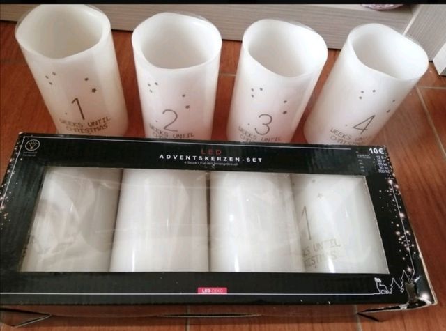 Velas LED. Decoración Navideña.