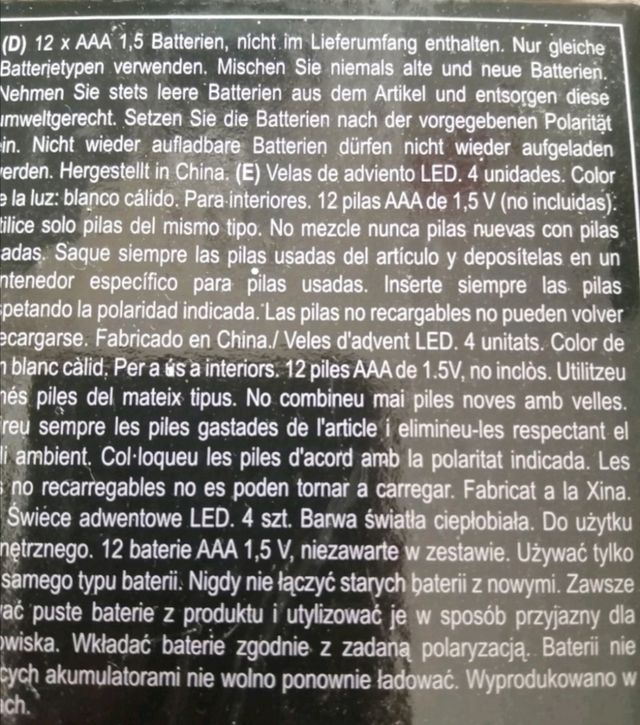 Velas LED. Decoración Navideña.