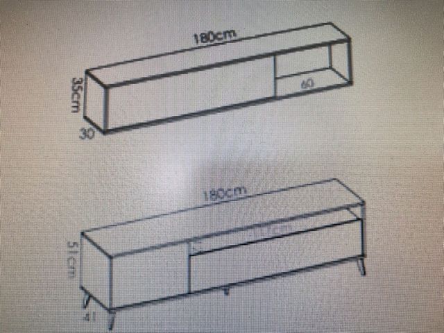 Mueble salón Actual roble blanco
