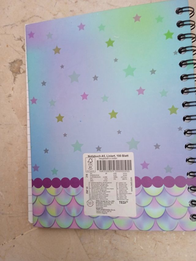 cuaderno infantil