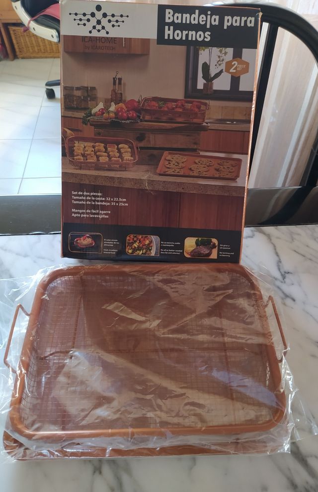 Set de bandeja y cesta para horno