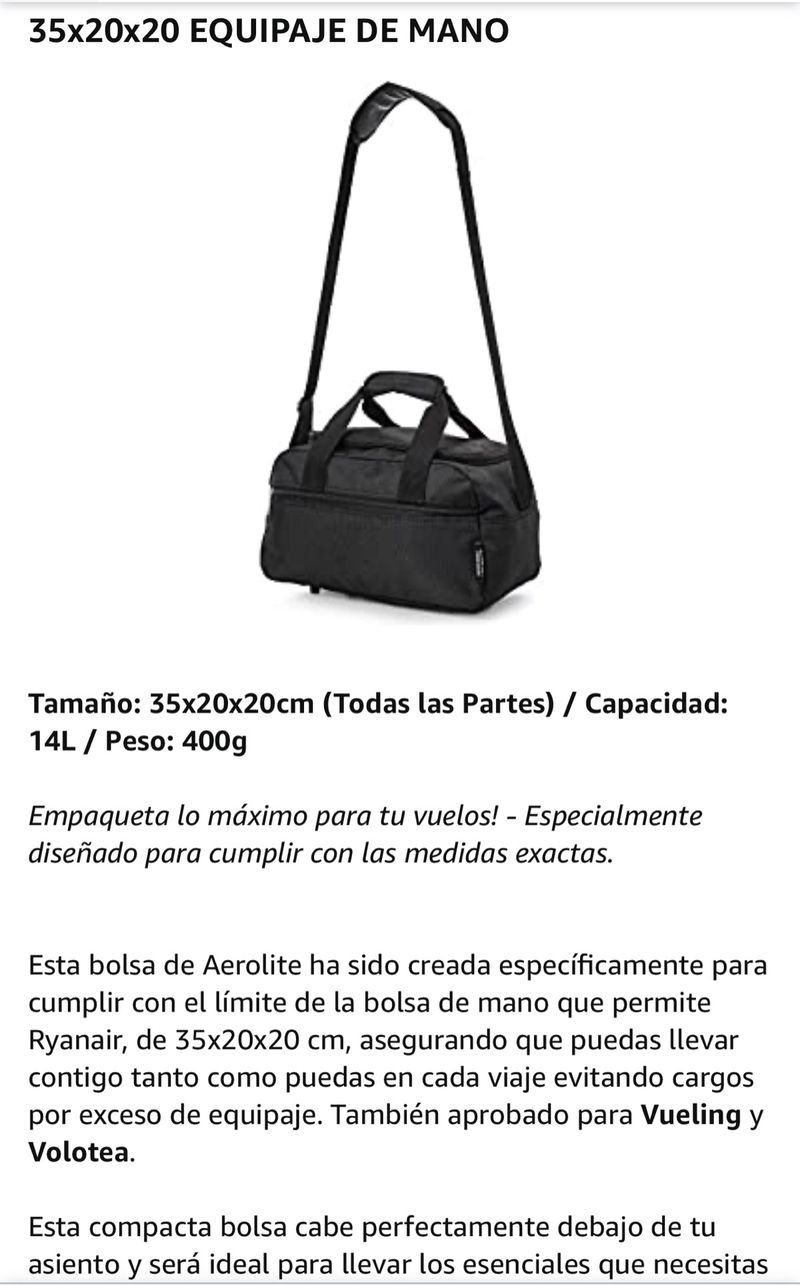 medidas maleta volotea