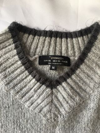 Jersey talla M gris 100% algodón
