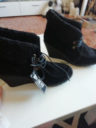 botines señora negros por estrenar