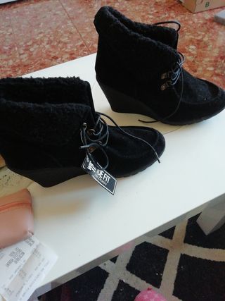 botines señora negros por estrenar