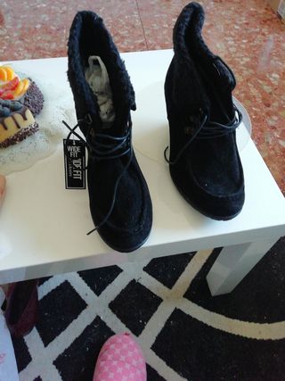 botines señora negros por estrenar