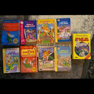 Lote 9 libros. Geronimo Stilton y Tea Stilton.  