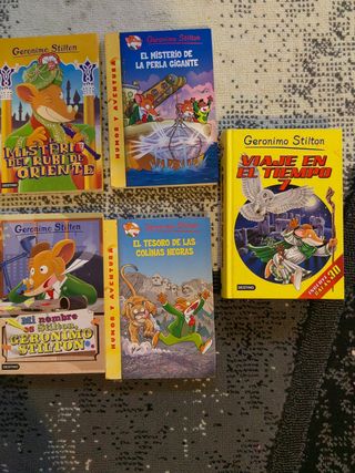 Lote 9 libros. Geronimo Stilton y Tea Stilton.  