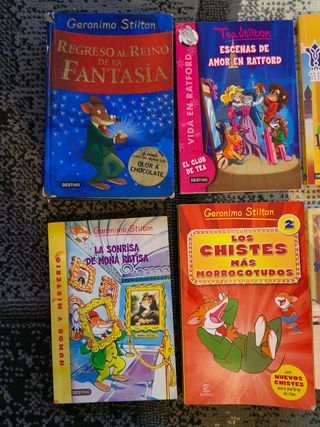 Lote 9 libros. Geronimo Stilton y Tea Stilton.  