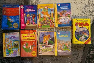 Lote 9 libros. Geronimo Stilton y Tea Stilton.  