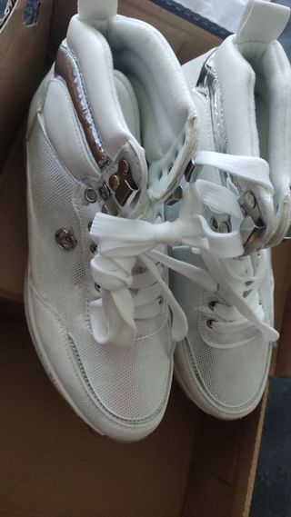 BOTAS BLANCAS MUJER NUEVAS TALLA 35-36