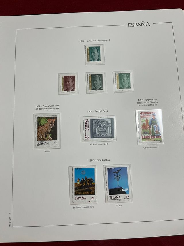 Sellos España año 1997