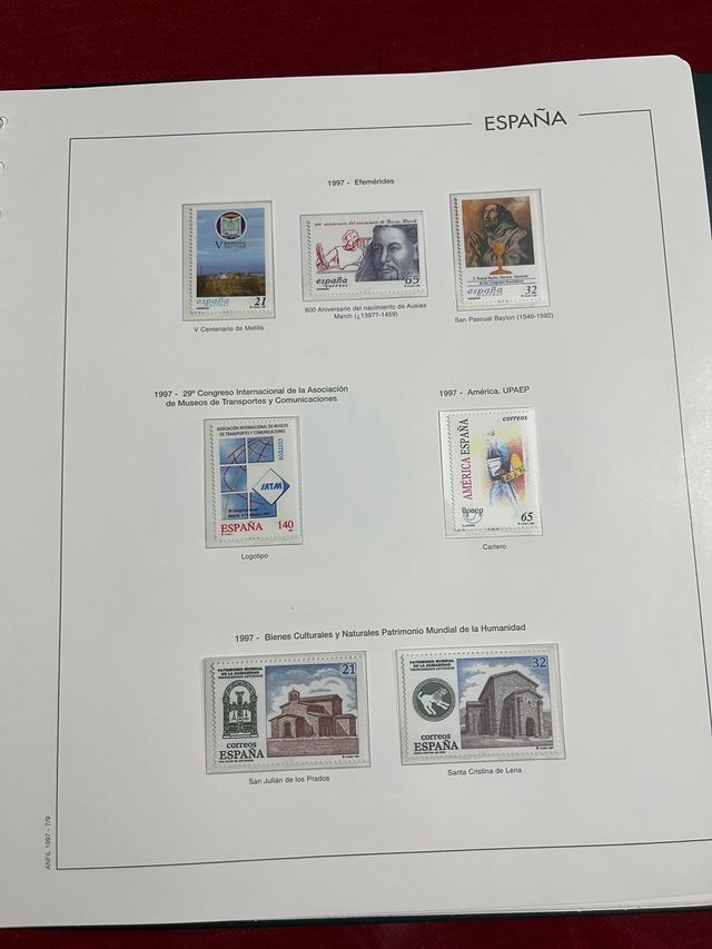 Sellos España año 1997