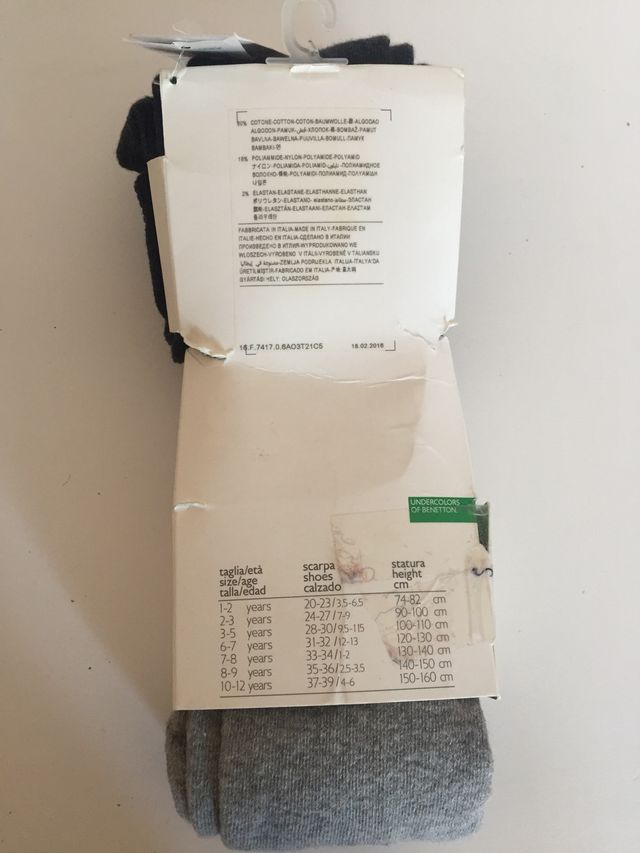 Leotardos 10-12 años Benetton