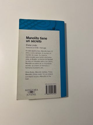 Libro Manolito Gafotas de Elvira Lindo