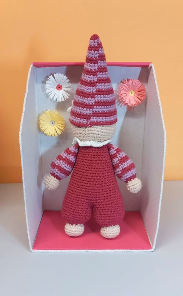 Payasito Amigurumi de crochet Hecho a mano