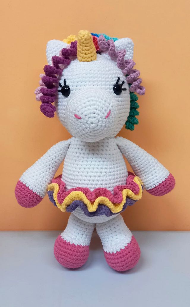 Unicornio Amigurumi de crochet Hecho a mano