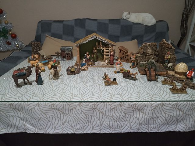 Belén navidad, nacimiento completo