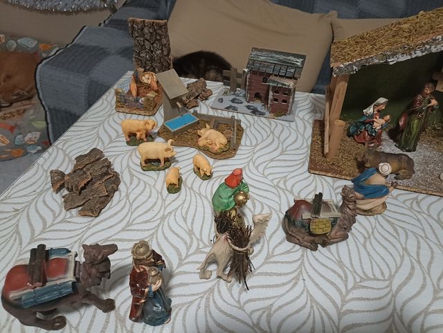 Belén navidad, nacimiento completo