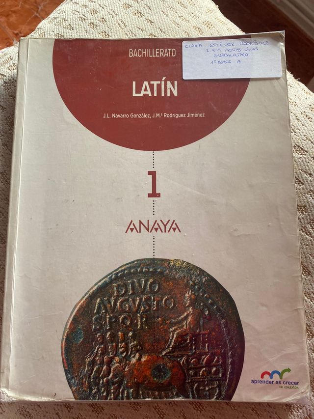 Libro de latín 1 de bachillerato