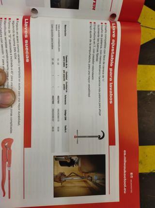 llave ajustable para lavabos