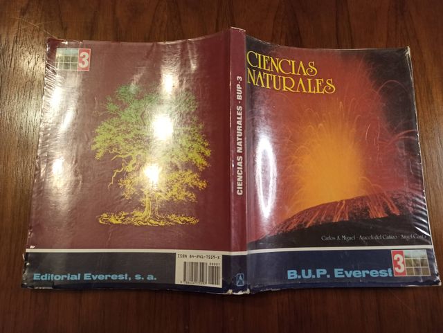 Libro de CIENCIAS NATURALES de 3º de BUP