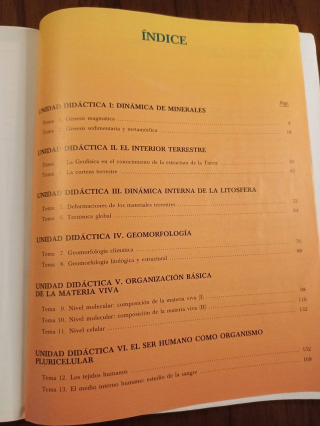 Libro de CIENCIAS NATURALES de 3º de BUP